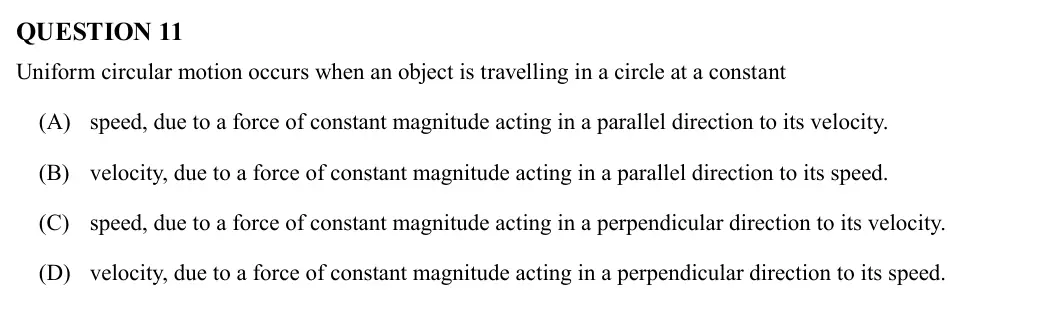 Physics 2021 Paper 1, question 11
