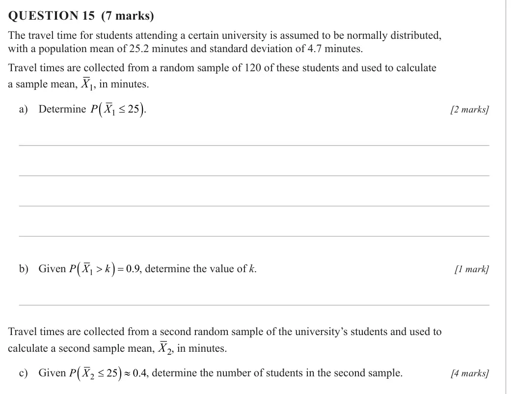Specialist Mathematics 2023 Paper 2, question 15