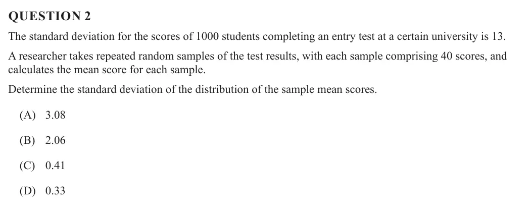 Specialist Mathematics 2023 Paper 2, question 2