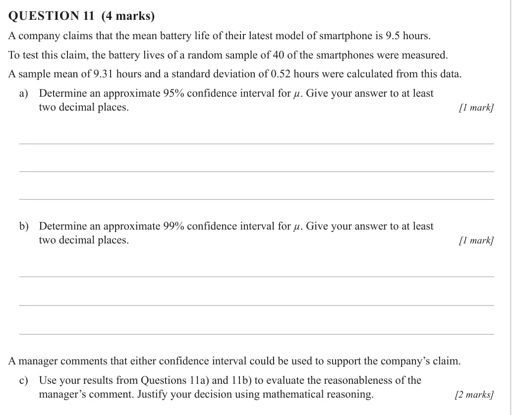Specialist Mathematics 2024 Paper 2, question 11