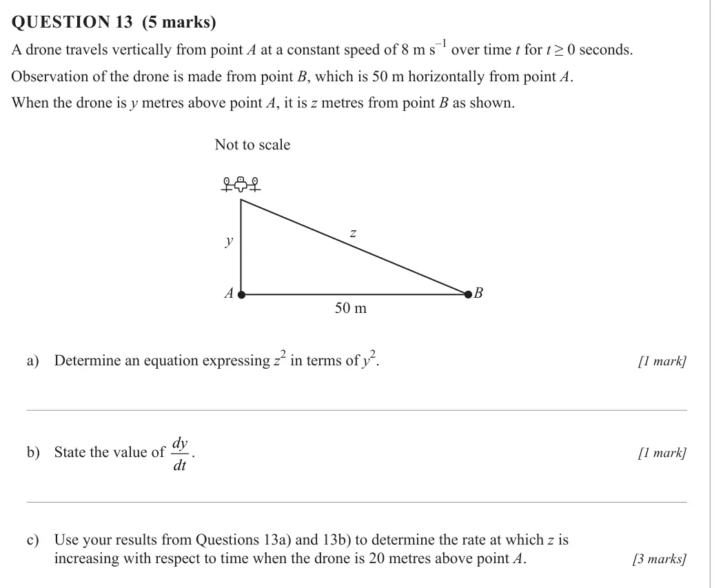 Specialist Mathematics 2024 Paper 2, question 13
