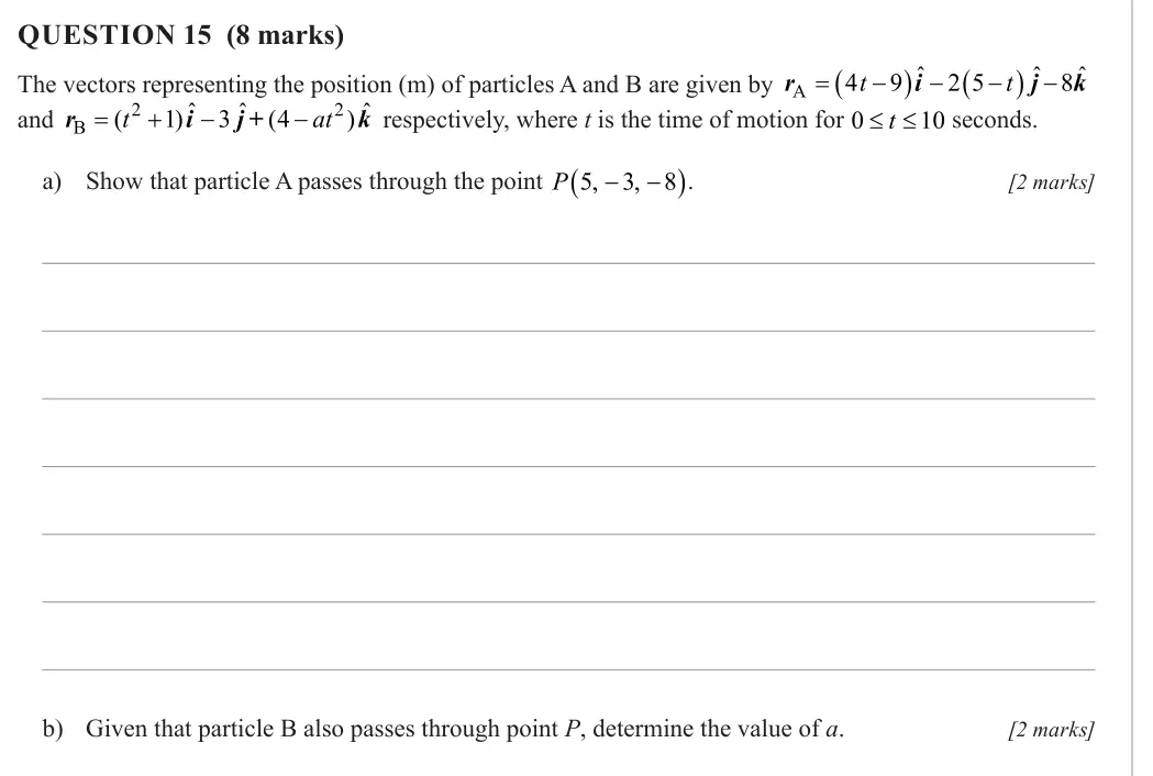 Specialist Mathematics 2024 Paper 2, question 15