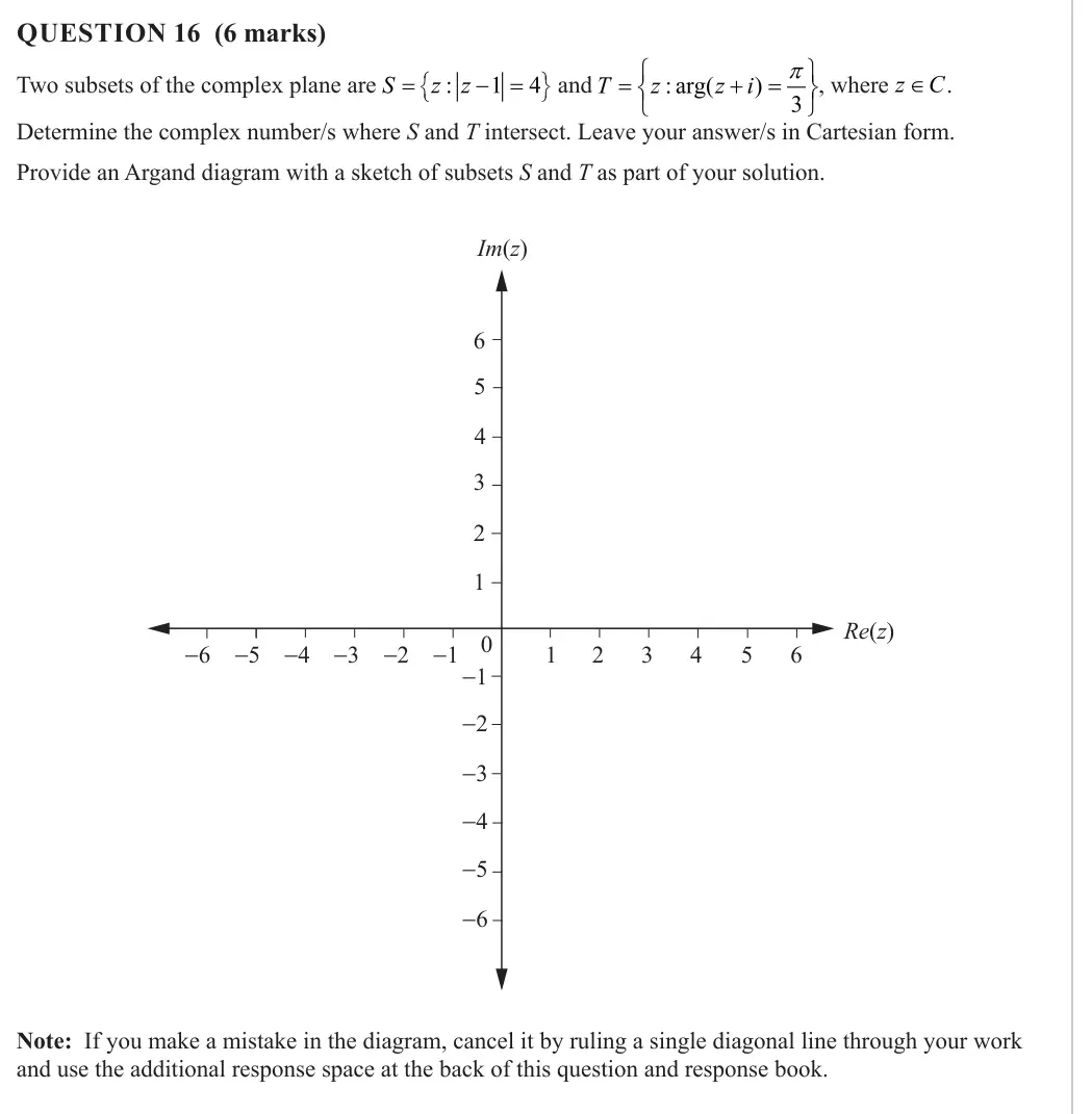 Specialist Mathematics 2024 Paper 2, question 16