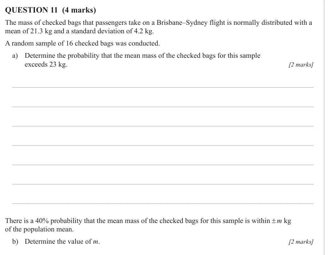 Specialist Mathematics 2025 Paper 2, question 11